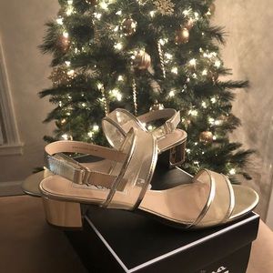 Worn once “Nina” Ganice Block-Heel Sandal